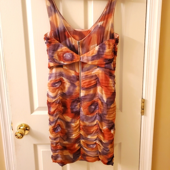 Alice + Olivia Silk Crepe Mini Dress - Picture 2 of 5